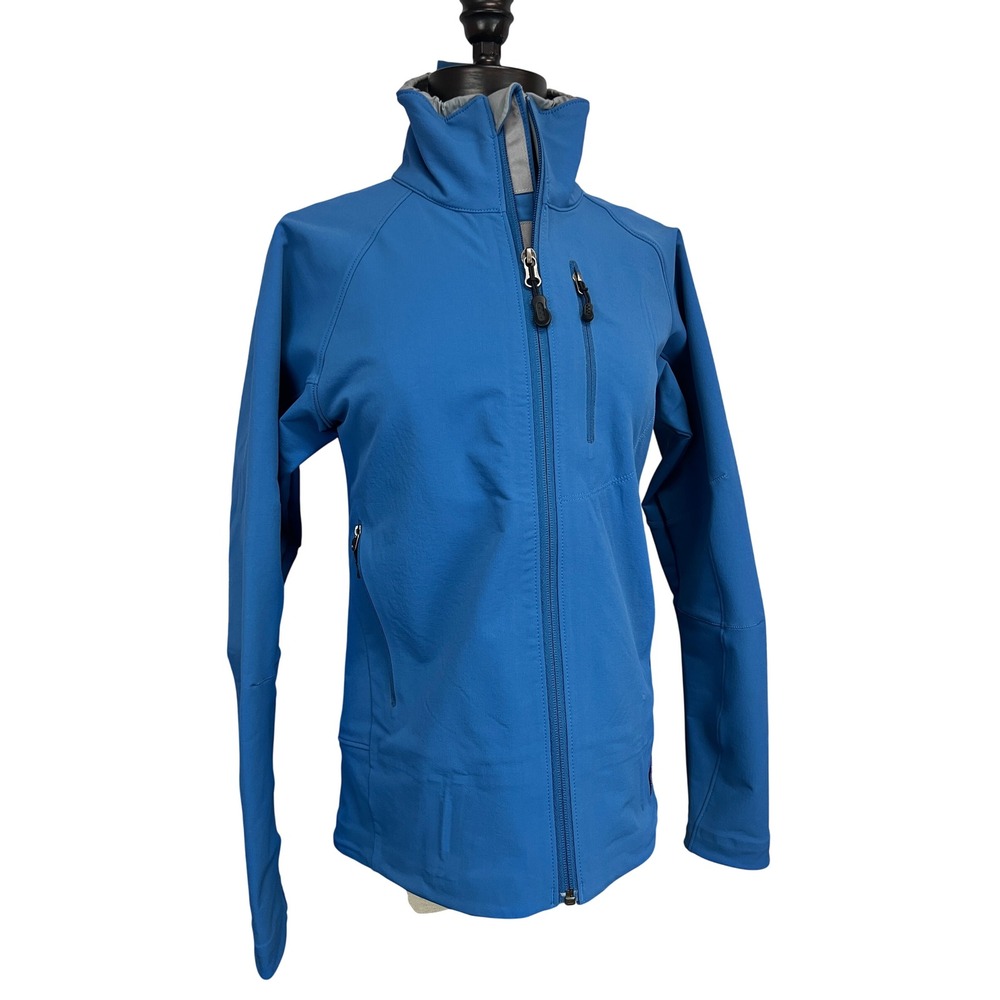 Patagonia‎ Adze Softshell Jacket Womens XS Blue Excellent Full Zip Windproof